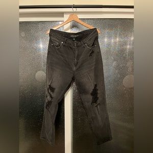 Wild Fable Distressed Dark Black Wash Jeans